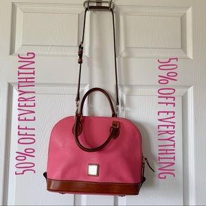 Dooney & Bourke Medium Pink Bag with Long Strap